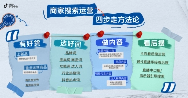 抖音商家搜索运营四步走方法论