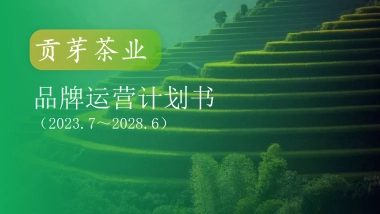 2023-2028年茶业品牌运营计划书整合营销策略方案