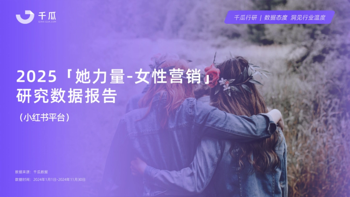 【千瓜数据】2025年「女性营销-她力量」研究数据报告(小红书平台)_第1页