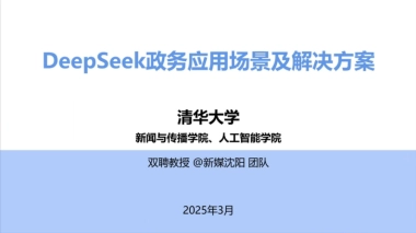 2025年DeepSeek政务场景应用与解决方案
