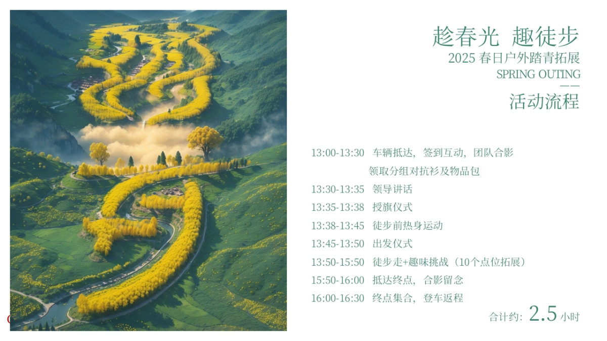 企业春日踏青徒步团建拓展「追风山野 FUN肆美好主题」活动策划方案_第8页