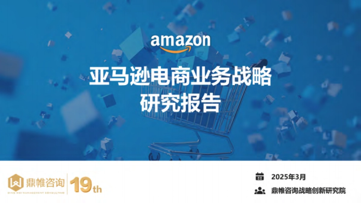 2025年亚马逊电商业务战略研究报告_第1页