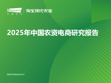 2025年中国农资电商研究报告-艾瑞咨询
