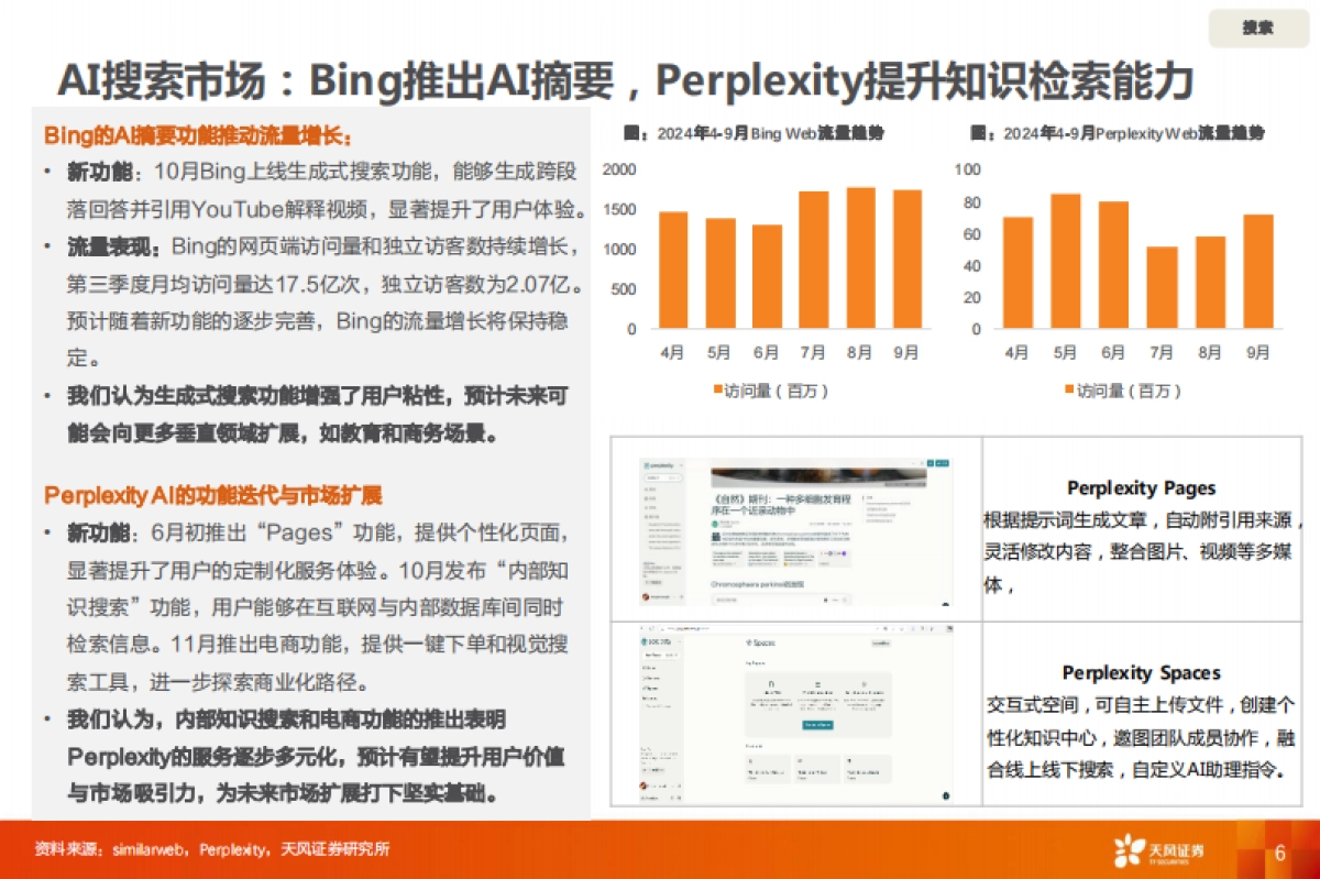 数据研究·AI应用流量监控：2024年三季度全球AI应用趋势-天风证券_第6页