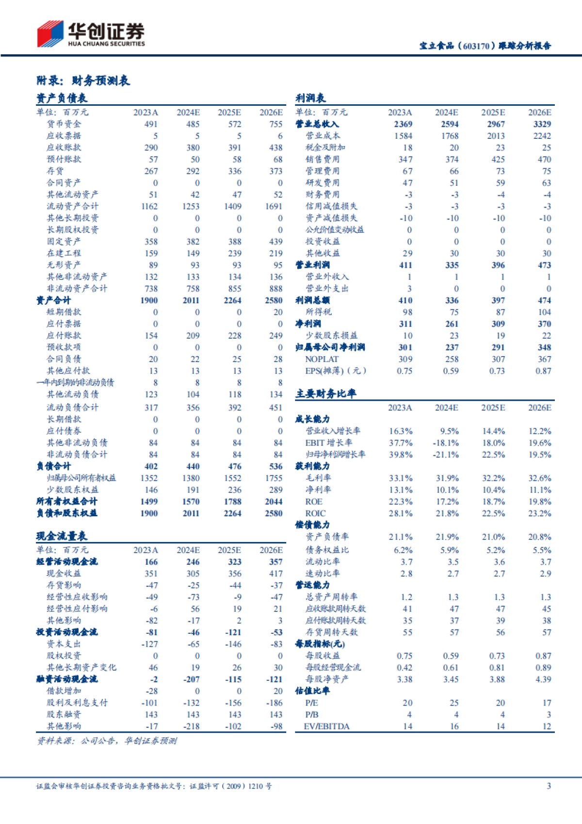 宝立食品（603170）：C端有望反转，B端弹性较足_第3页