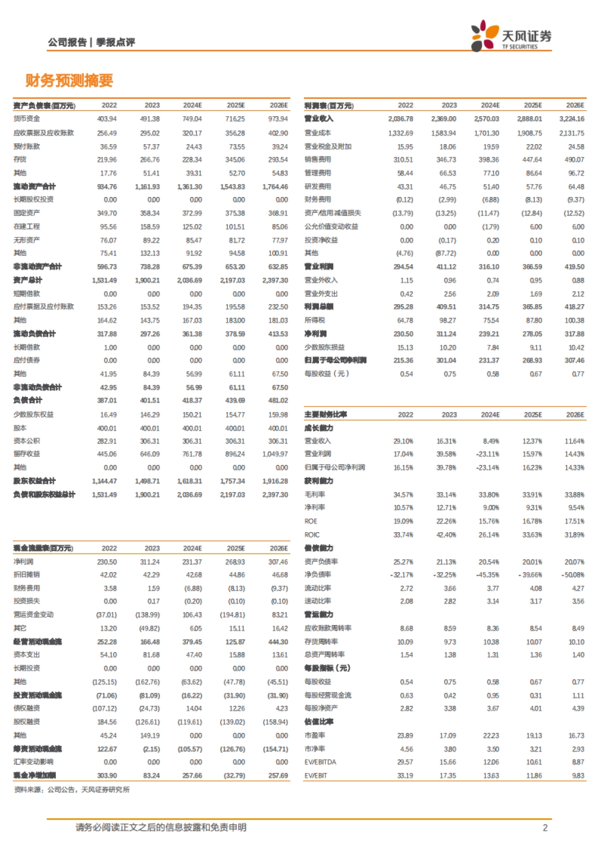 宝立食品（603170）：业绩略低于预期，C端有所恢复_第2页