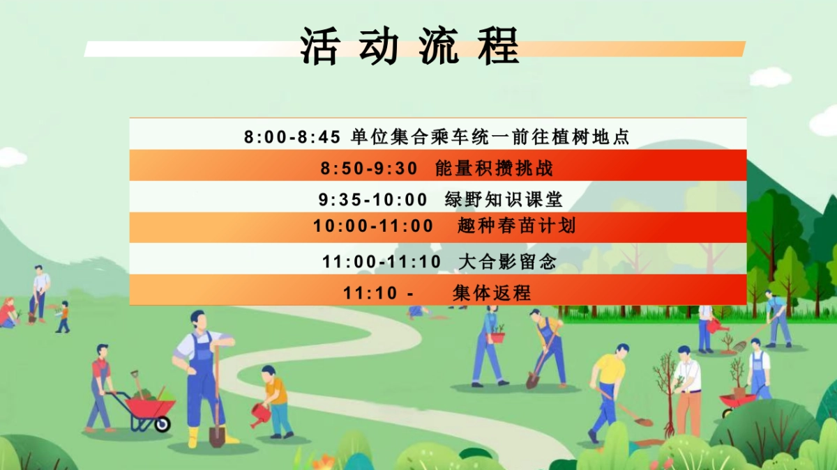 政府企业地产植树节暖场活动「浇个朋友 趣种树主题」活动策划方案_第9页