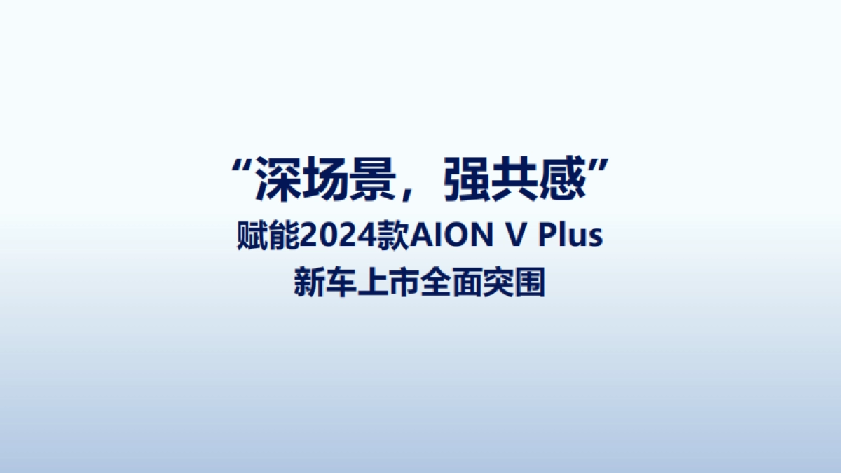 2024埃安汽车新款车上市突围方案_第1页