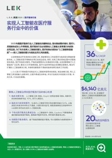 实现人工智能在医疗服务行业中的价值-艾意凯咨询