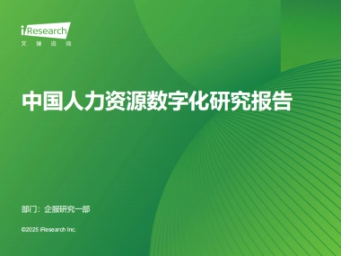 2024年中国人力资源数字化行业研究报告-艾瑞咨询