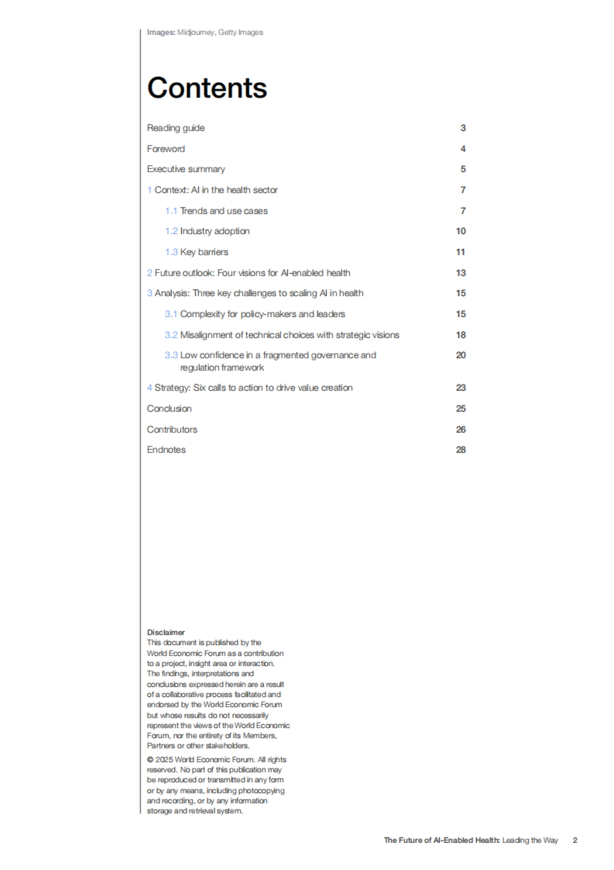 2025年人工智能赋能医疗行业的未来白皮书：AI引领智能新征程（英文版）-WEFBCG_第2页