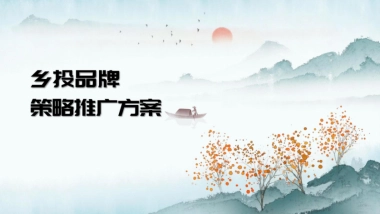 2024乡村振兴乡投品牌定位策略推广全案