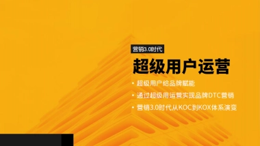 营销3.0：超级用户运营