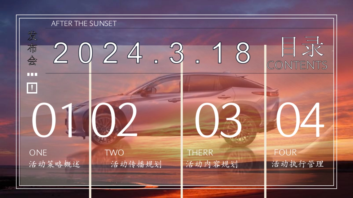 2024雷克萨斯全新RX&全新RZ汽车上市交付仪式活动策划方案_第4页