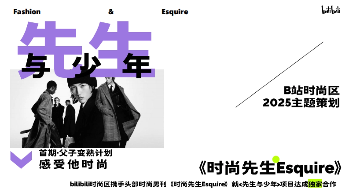 B站时尚区×时尚先生Esquire《先生与少年》招商方案_第1页