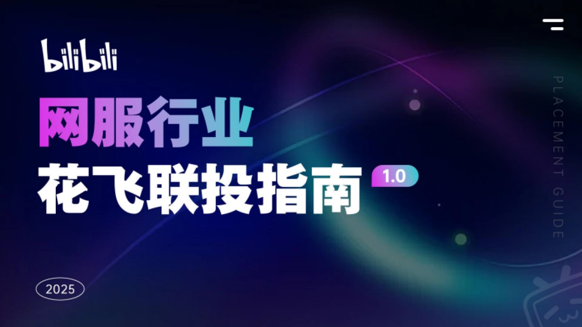 哔哩哔哩-2025年网服行业花飞联投指南_第1页