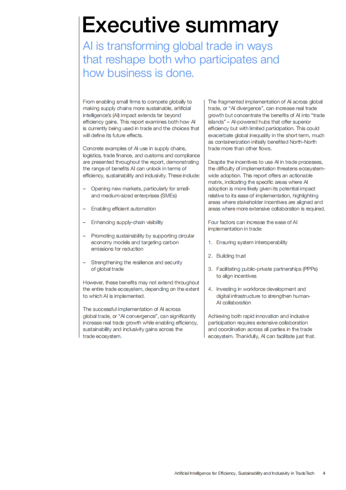 AI促进贸易科技的效率、可持续性和包容性_第4页