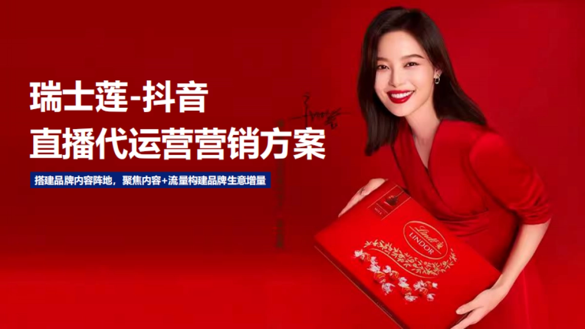 瑞士莲巧克力抖音直播代运营营销方案_第1页