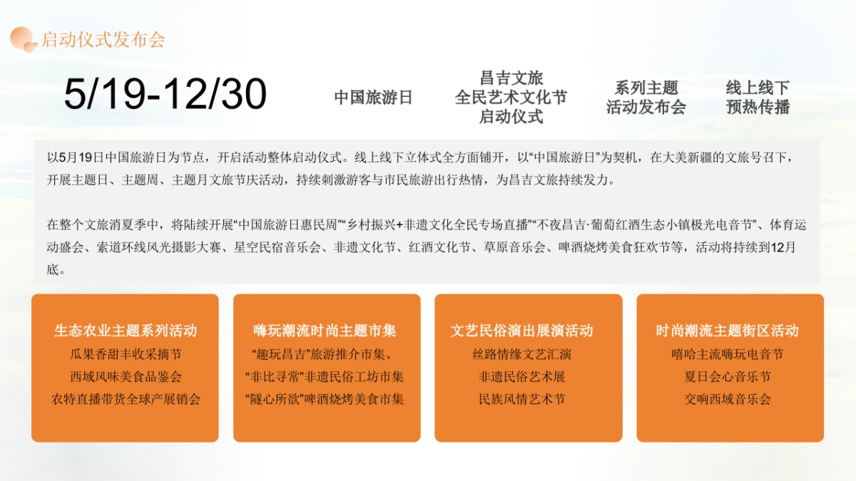 新疆文旅景区宣传推介系列「大美昌吉·绿水乌昌主题」活动策划方案_第9页