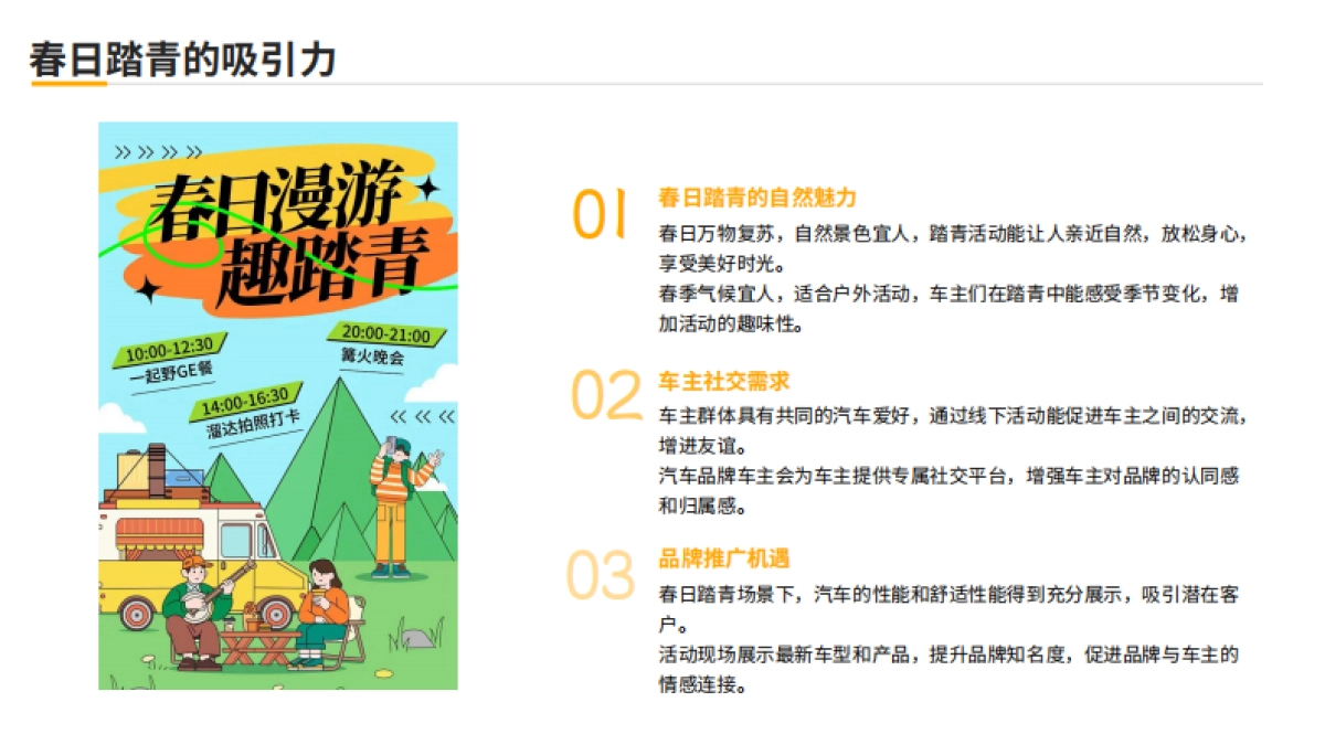 汽车品牌春日踏青线下车主会活动方案_第4页