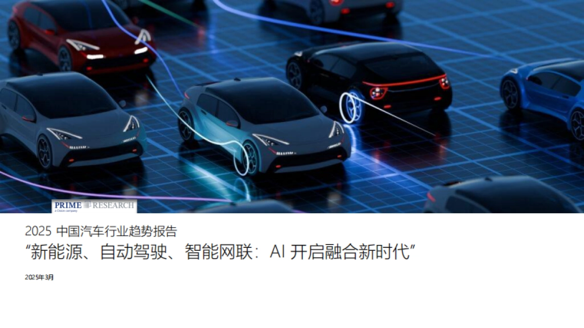 2025中国汽车行业趋势报告_第1页