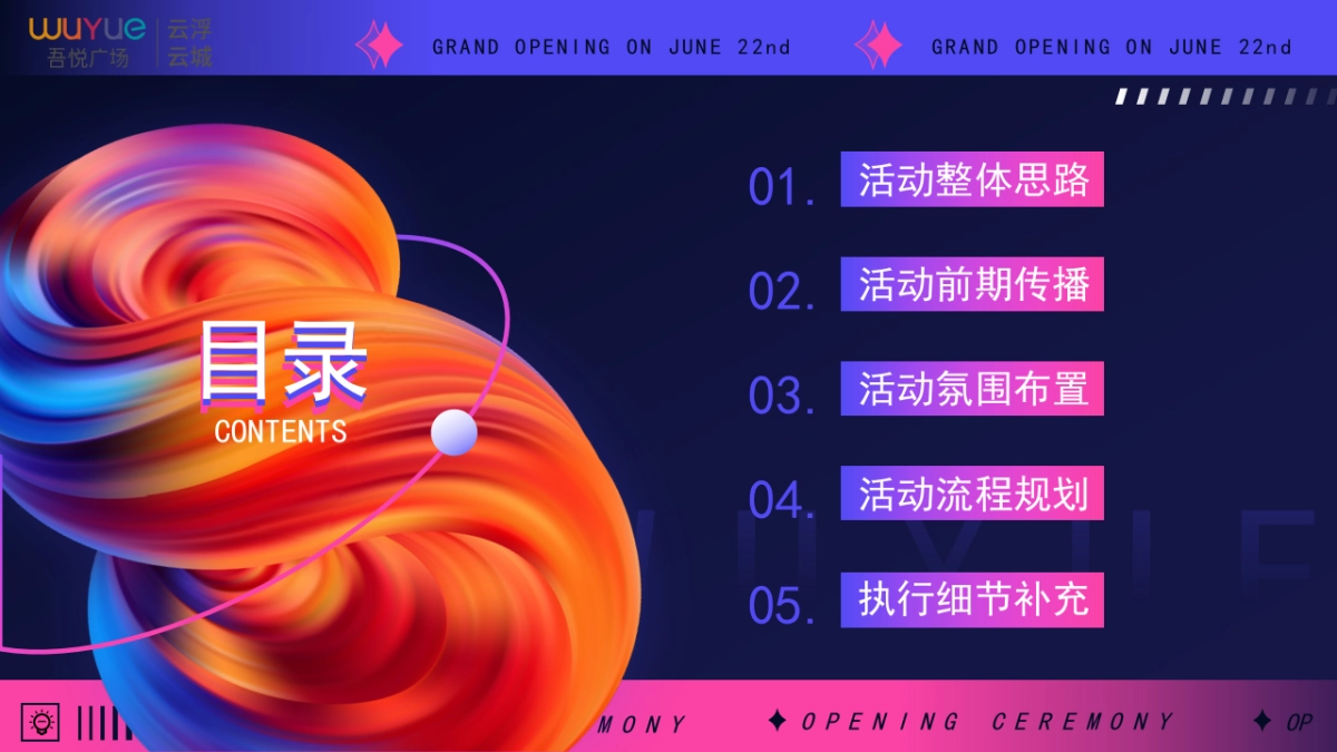 某吾悦广场购物中心开业盛典系列「云程发轫·悦启新城主题」活动策划方案_第2页