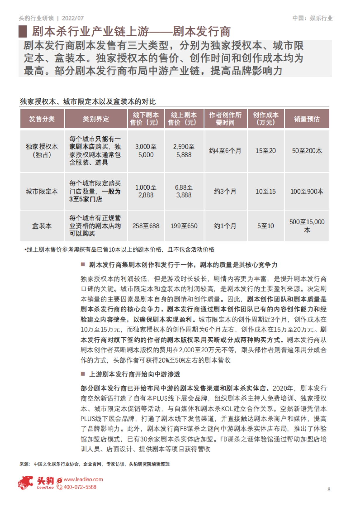 头豹：中国剧本杀行业产业链分析_第8页