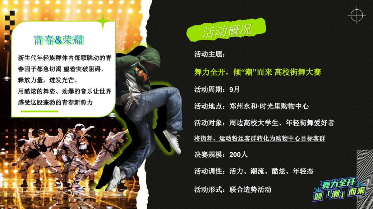 商业购物中心「舞力全开倾潮而出」高校街舞大赛活动方案_第5页