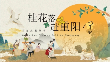 「桂花落 赴重阳」重阳节美陈打卡波天富桂文化老人桂花宾美食游戏互活动策划方案