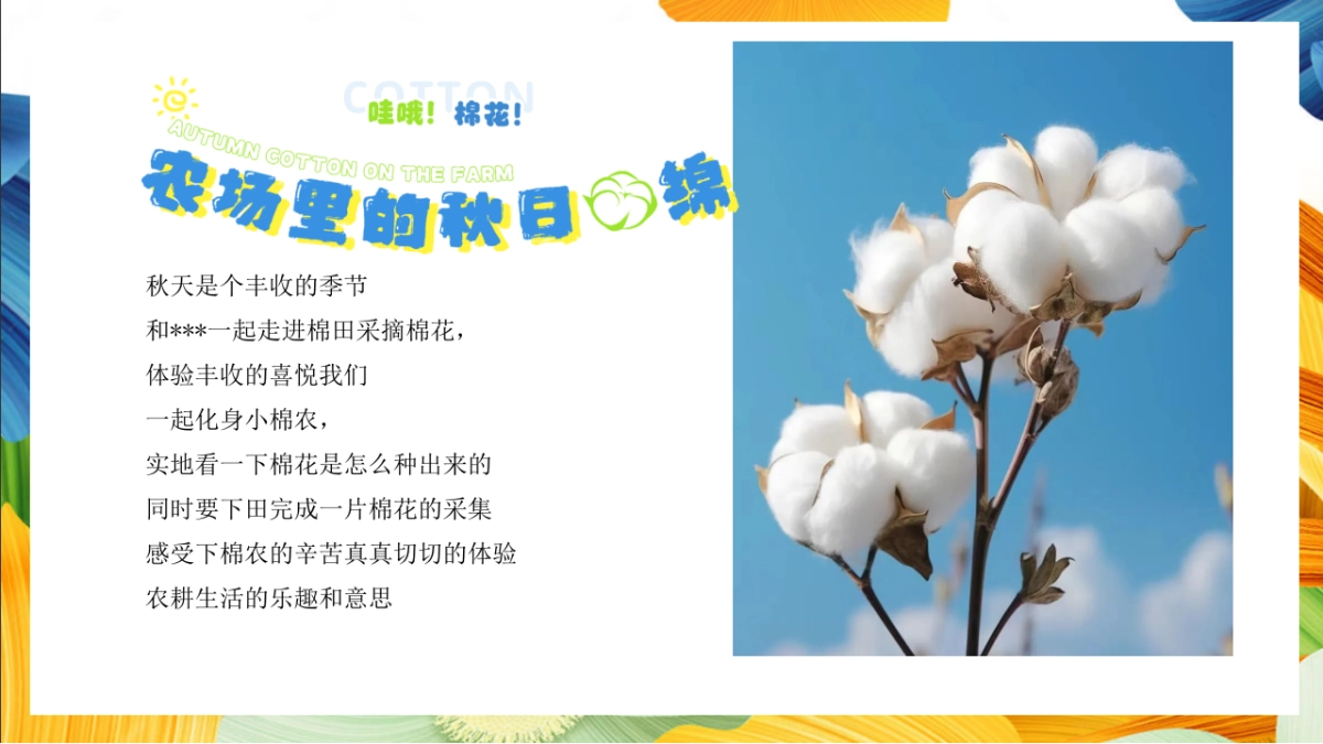 「秋日棉棉 FUN享快乐」秋收棉花主题研学系列活动策划方案_第5页