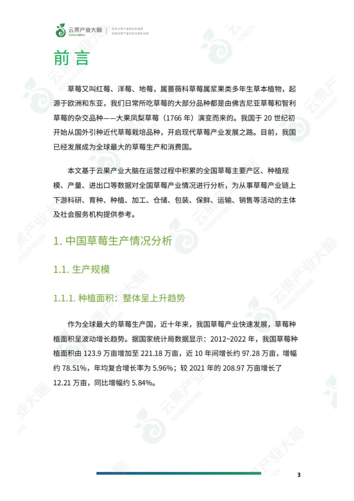 2024年中国草莓产业数据分析简报_第5页