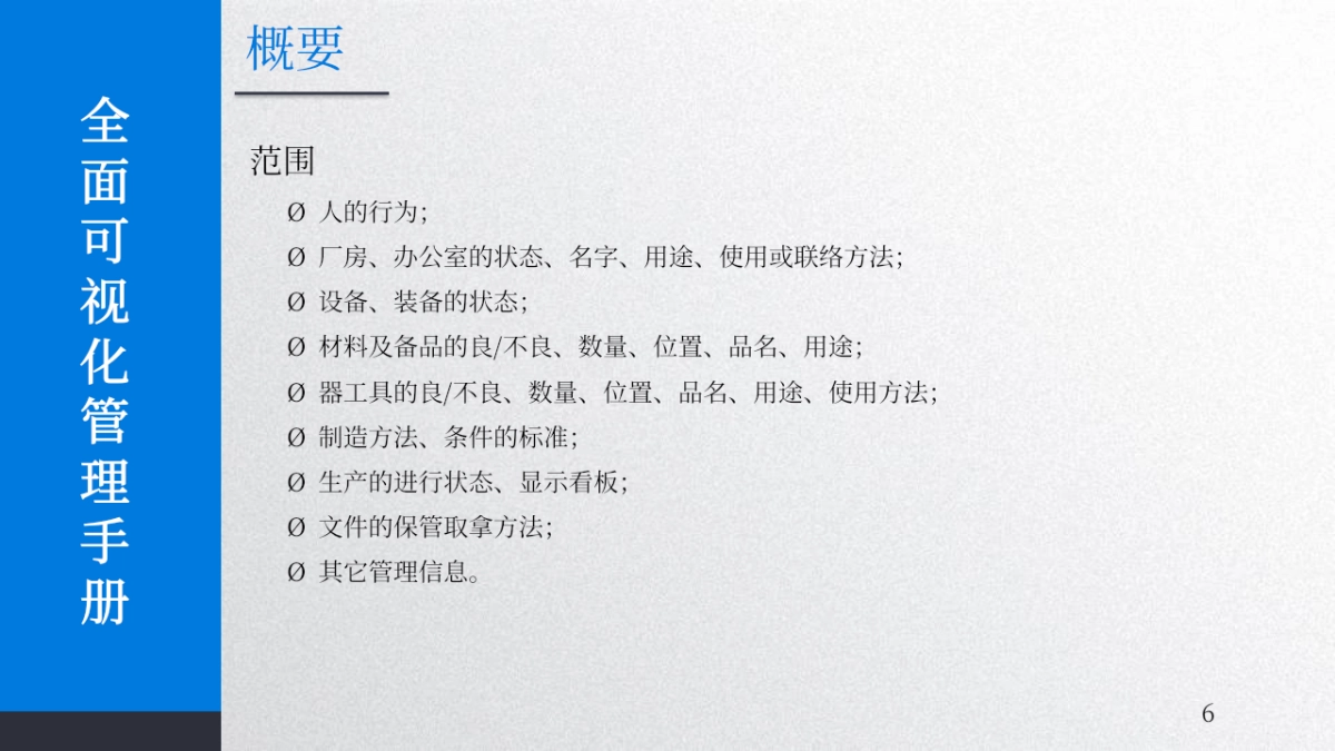 2024企业全面可视化管理手册培训课件_第6页