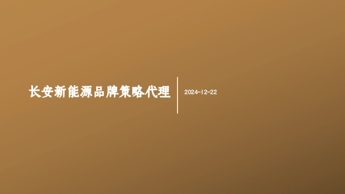2025新能源汽车长安品牌全年营销策略方案_第1页