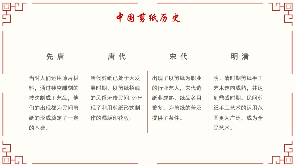 剪纸文化风格PPT模板模板 (6)_第10页