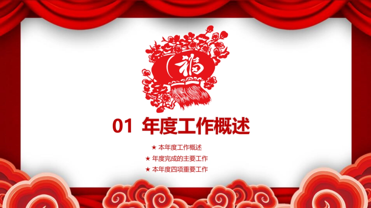 剪纸文化风格PPT模板模板 (19)_第4页