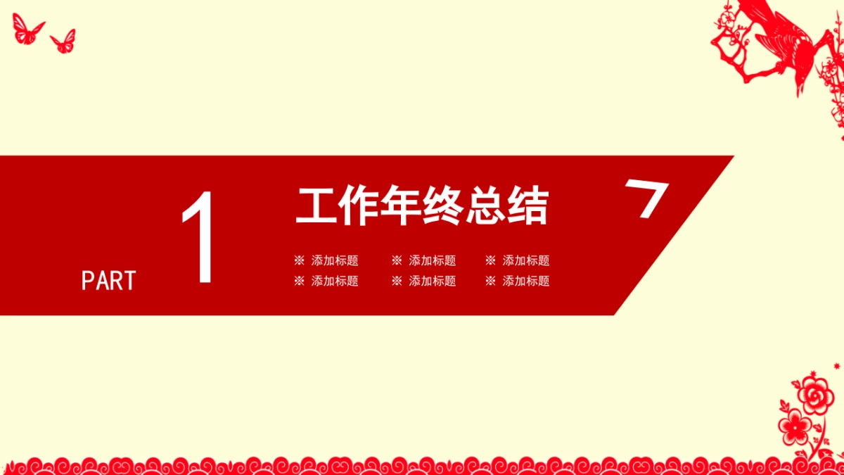 剪纸文化风格PPT模板模板 (29)_第3页