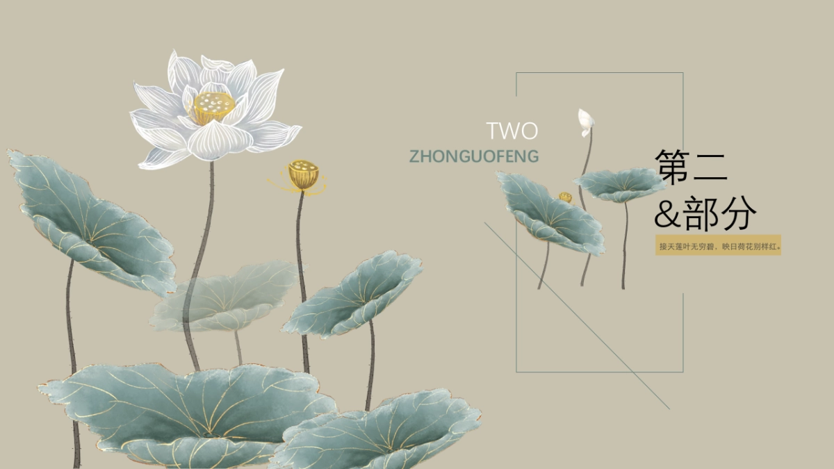 中国风PPT-荷花 (7)_第9页