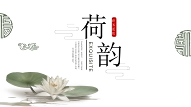 中国风PPT-荷花 (21)