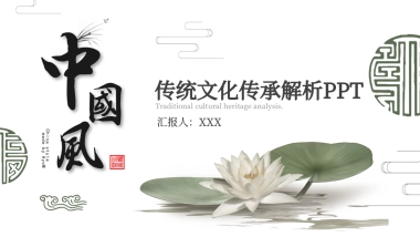 中国风PPT-荷花 (24)