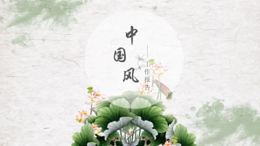 中国风PPT-荷花 (32)
