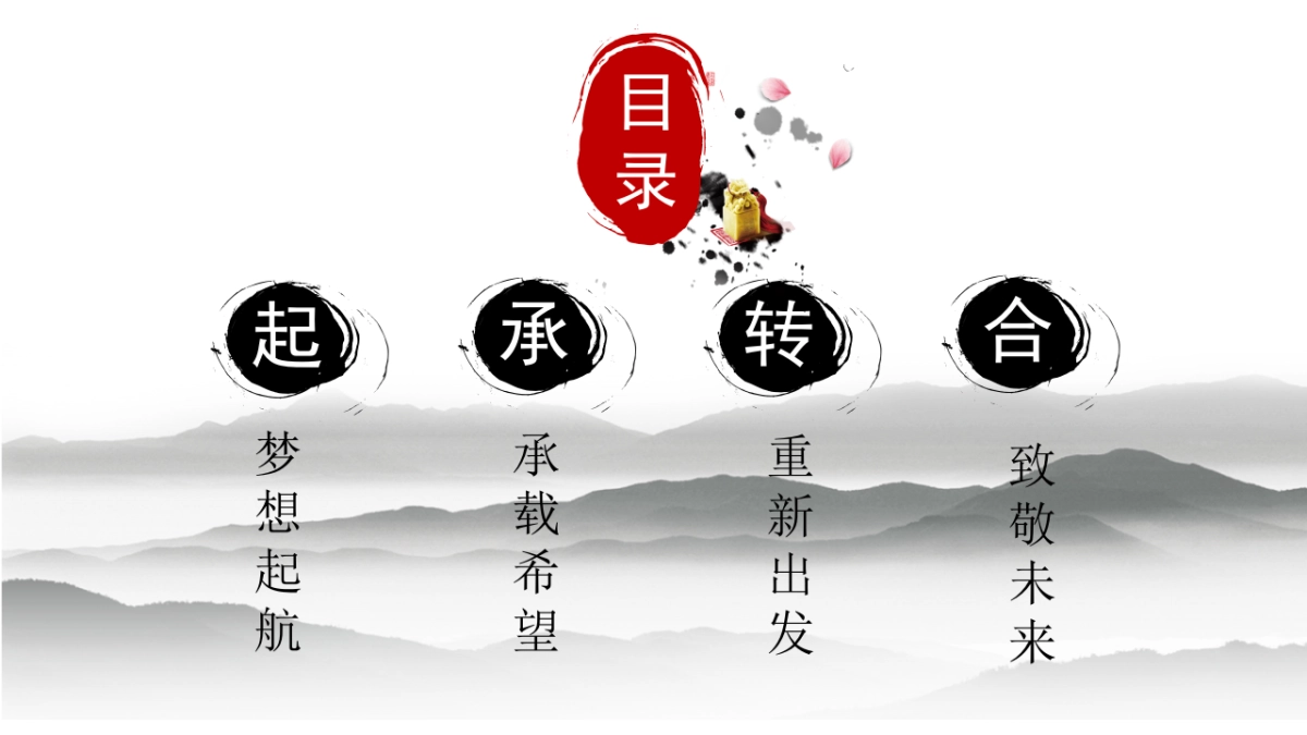 中国风PPT-山水 (22)_第3页