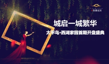 2017太平鸟西湖家园首期开盘盛典策划案