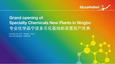 2017专业化学品宁波多元化基地新装置投产庆典策划案
