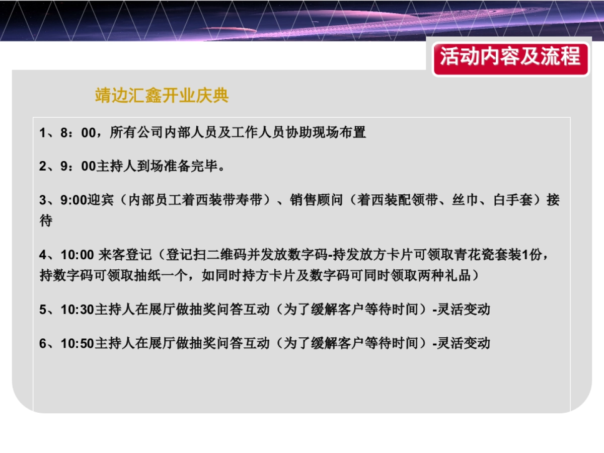 汇鑫汽车城4S店开业策划案_第8页
