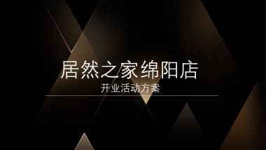 居然之家开业典礼策划案