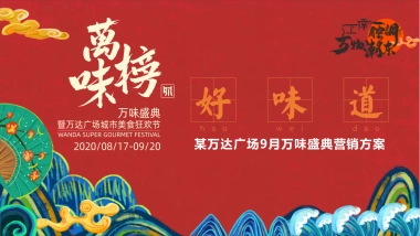 某万达广场购物中心万味盛典暨城市美食狂欢节营销活动方案-39P