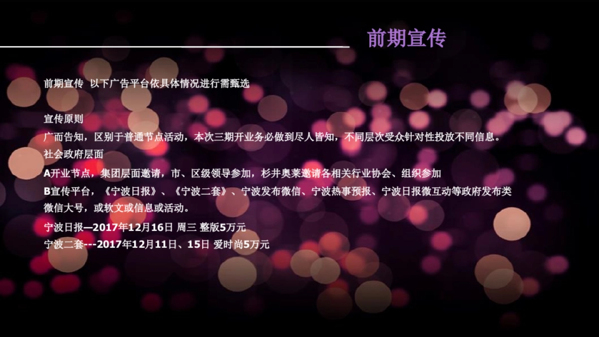 宁波杉井奥特莱斯广场三期开业盛典策划方案_第4页