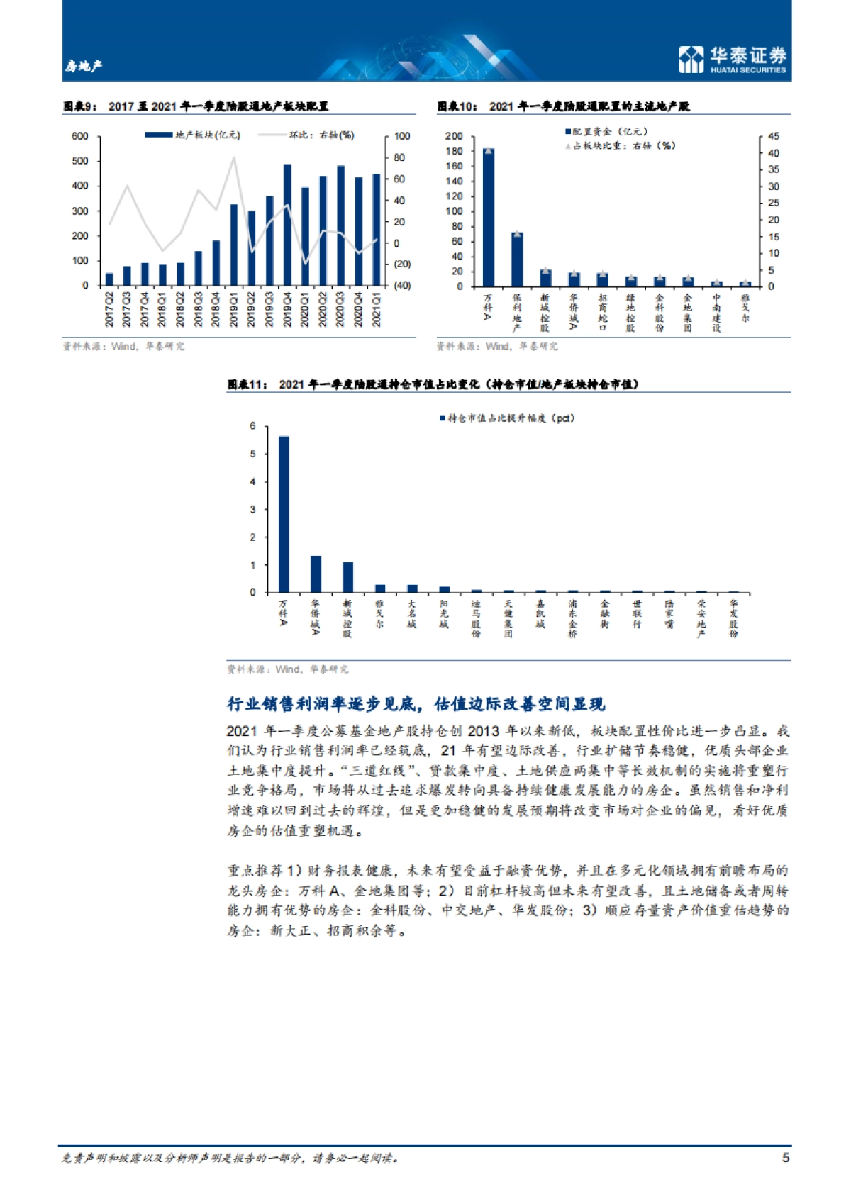 房地产行业：地产仓位探底，个股配置分化-华泰证券-12页_第5页