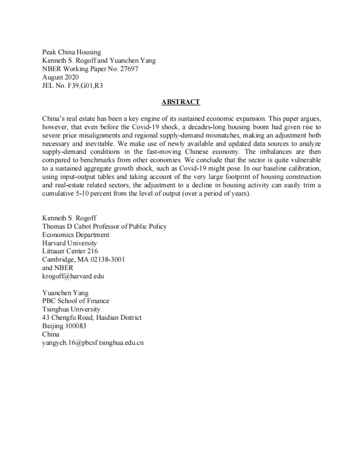 哈佛大学:中国房地产业或已触顶(英)-2020.8-40页_第2页