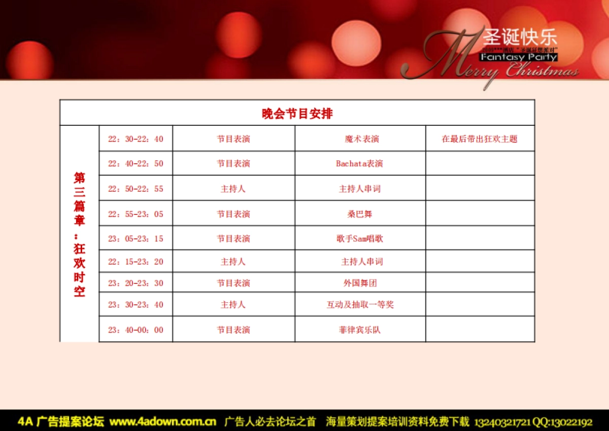 2009XX酒店圣诞狂想派对策划全案-28P_第9页